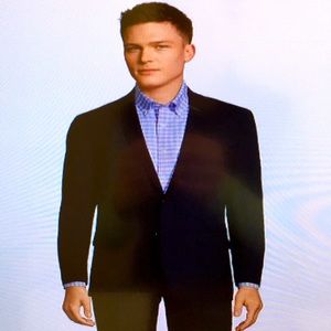 MICHAEL Michael Kors Navy Wool Blend Suit Jacket 38S